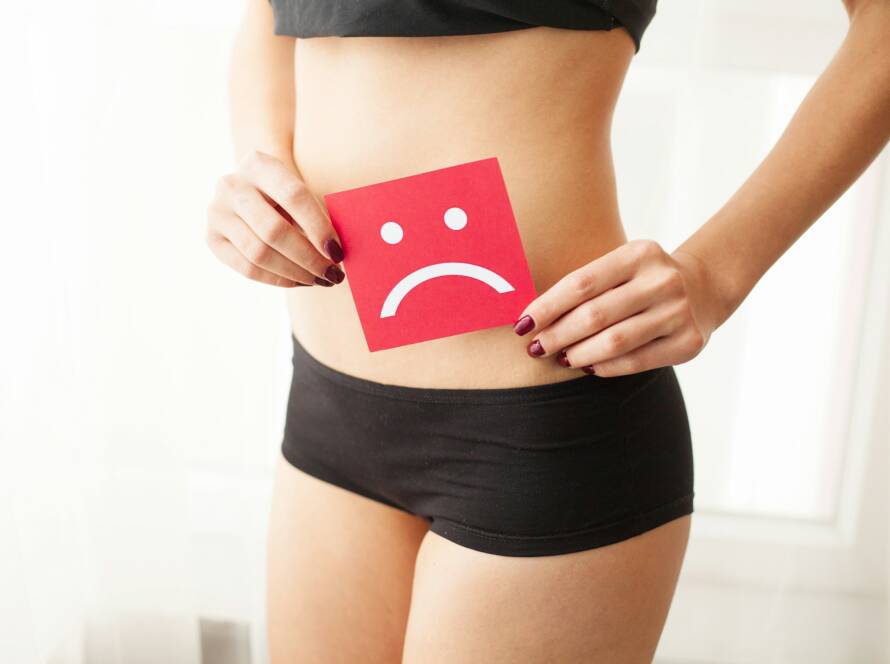 Vaginal or urinary infection and problems concept.